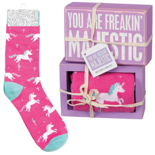 You Are Freakin' Majestic Wooden Box Sign Gift Set