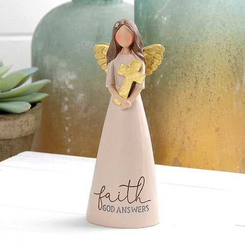 Faith God Answers Angel Figurine