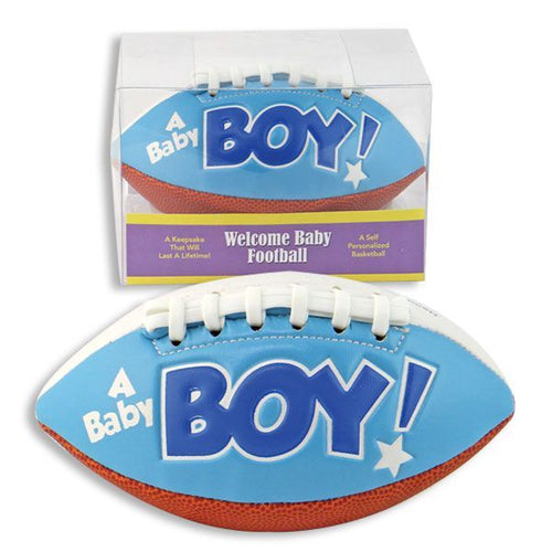 It's a Boy Football Baby Birth Announcement
