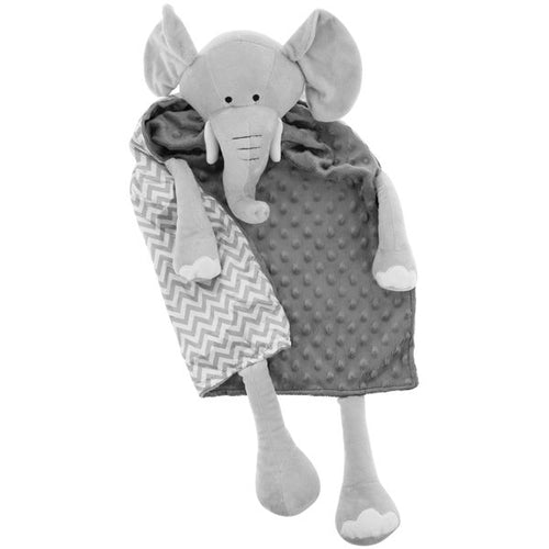 Gray Large Elephant Baby Blanket