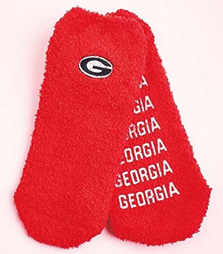 Super-Soft Collegiate Slipper Socks Georgia Bulldogs