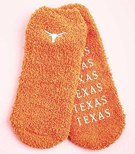 Super-Soft Collegiate Slipper Socks Texas Longhorns
