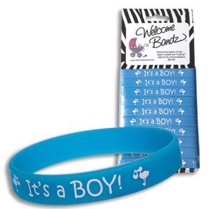 10 Pack It's a Boy Birth Announcement Bracelet