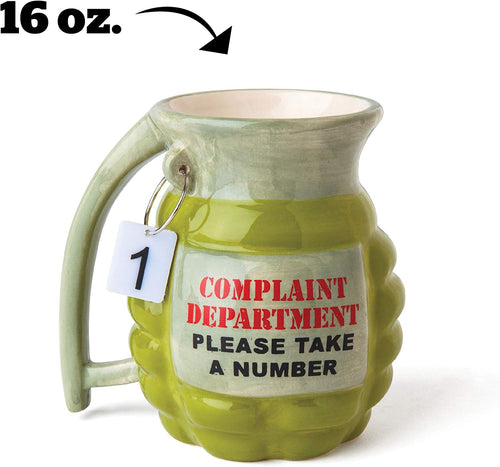 Complaint Department Grenade Coffee Mug