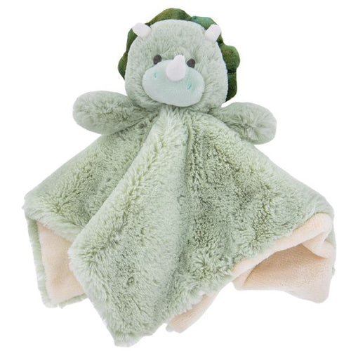Green Dinosaur Baby Security Blanket
