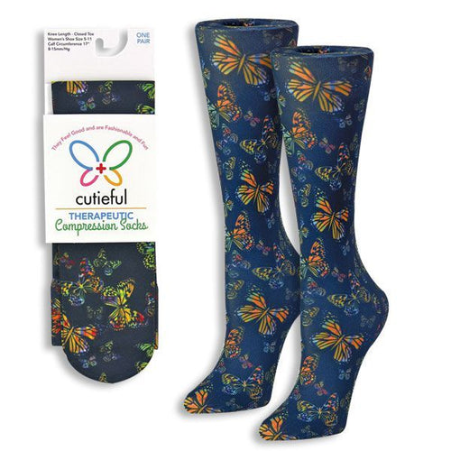 Cutieful Therapeutic BUTTERFLY Compression Socks