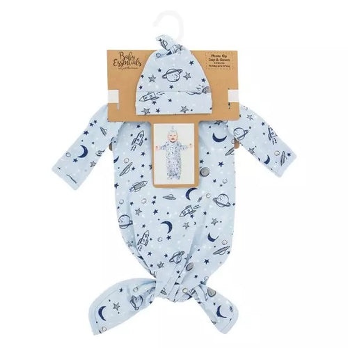 Space Travel Baby Gown & Cap
