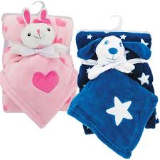 Sweet and Soft Plush Animal and Baby Blanket Set New Baby Shower Gifts