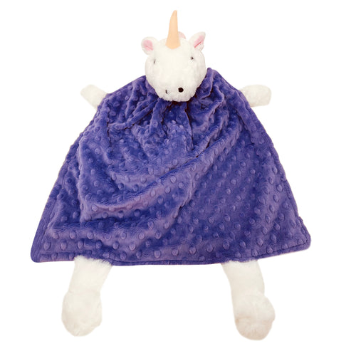 Purple Large Unicorn Security Baby Blanket