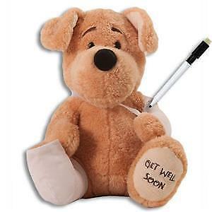 Get Well Soon Puppy Dog w/ Cast for Signature