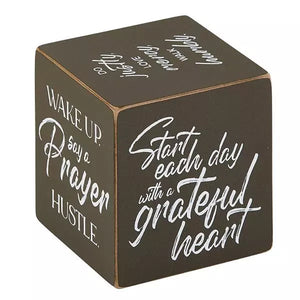 Grateful Heart Well Said Quote Cube