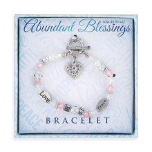 Load image into Gallery viewer, Abundant Blessings Love Peace Heart Bracelet
