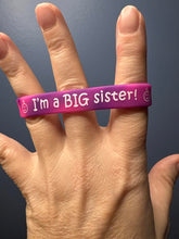 Load image into Gallery viewer, I'm a Big Sister Bracelet : Welcome Bandz Birth Announcement Bracelets