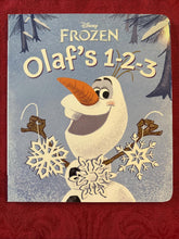Load image into Gallery viewer, Olaf's 1-2-3 (Disney Frozen) by RH Disney (2013, Children's Board Books)