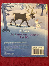 Load image into Gallery viewer, Olaf's 1-2-3 (Disney Frozen) by RH Disney (2013, Children's Board Books)
