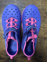 Load image into Gallery viewer, Purple With Pink Accents Stride Right Swimming Shoes Size 13 Girls