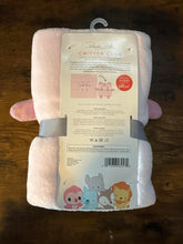 Load image into Gallery viewer, René Rofé Baby Critter Club Travel Blanket with Cozy Pocket Pillow