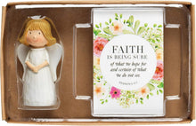 Load image into Gallery viewer, Hebrews 11:1 Faith Angel Figurine Gift Set