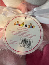 Load image into Gallery viewer, Sweet &amp; Soft Girl Baby Blanket with Plush Bunny Lovie &amp; Heart Design NEW
