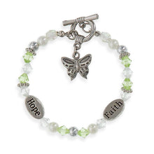 Load image into Gallery viewer, Abundant Blessings Faith Hope Butterfly Bracelet