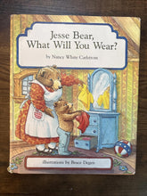 Load image into Gallery viewer, Jesse Bear, What Will You Wear? by Nancy White Carlstrom (1986, Picture Book)