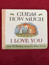 Load image into Gallery viewer, “Guess How Much I Love You” 1996 Candlestick Press Board Book. Sam McBratney.