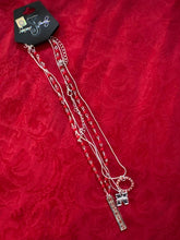 Load image into Gallery viewer, Collegiate Seasons Jewelry Nebraska Cornhuskers Trio Necklace