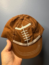 Load image into Gallery viewer, Infant Brown Football Ball Baby Boy Hat Brim Cap So Dorable Cotton 0-9 Months