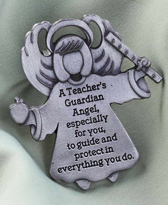 Metal Cathedral Art Teacher Guardian Angel Visor Clip Inspirational Gifts