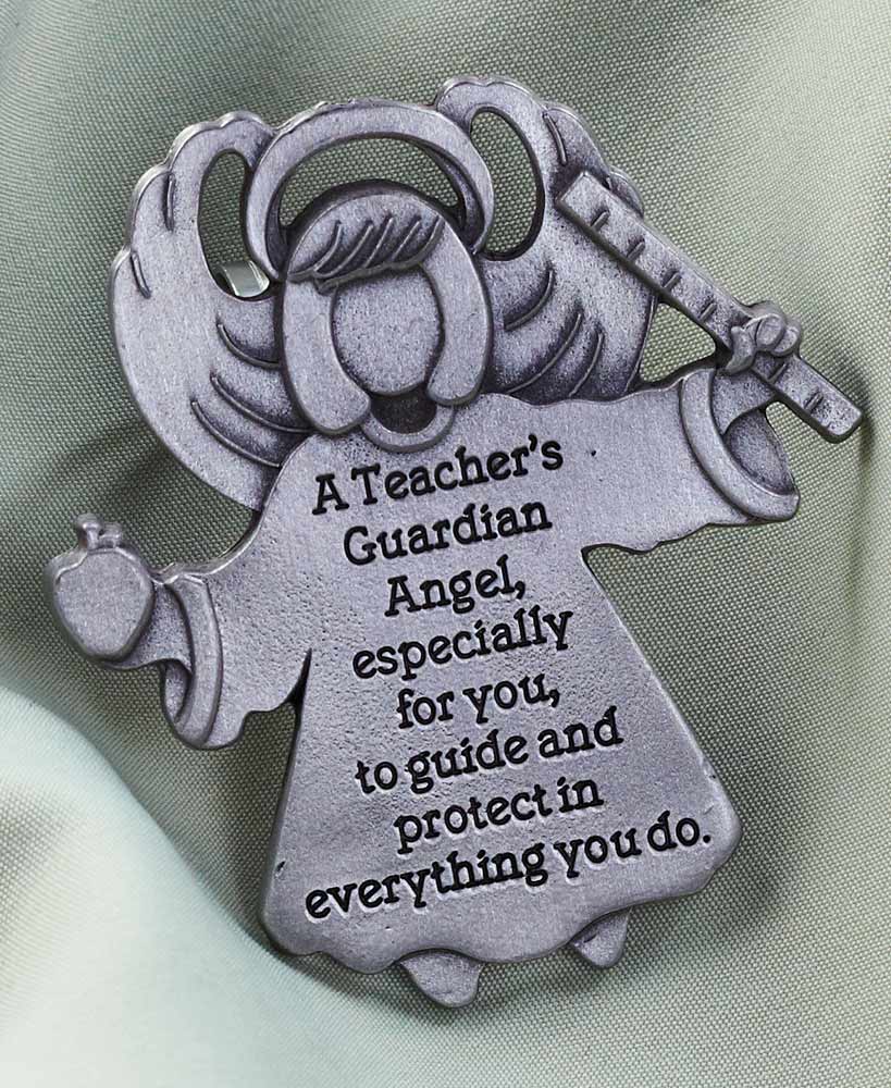 Metal Cathedral Art Teacher Guardian Angel Visor Clip Inspirational Gifts