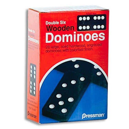 Double Six Wooden Dominoes