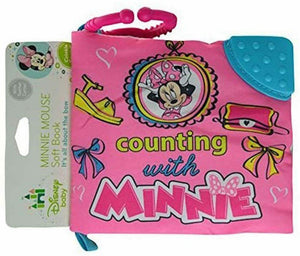 Disney Baby Minnie Mouse Soft Counting Teething Crinkle Book Toy Gifts