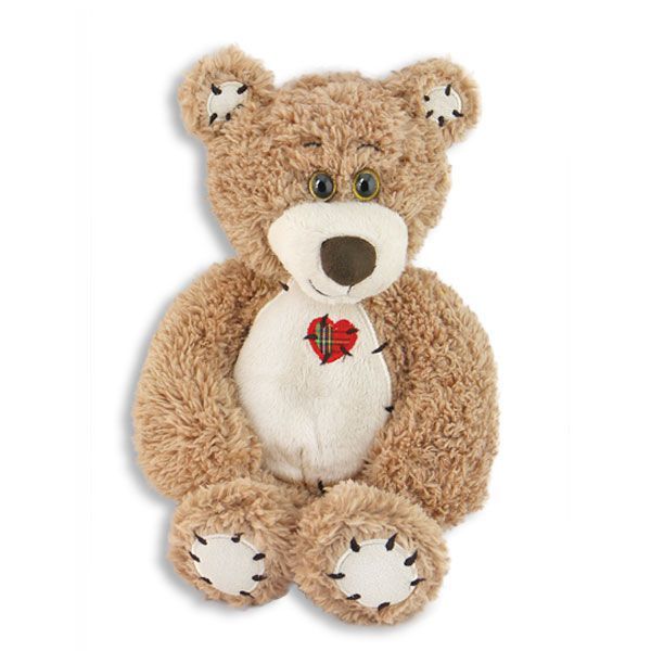 Brown Soft Tender Teddy Bear w/ Patch Heart