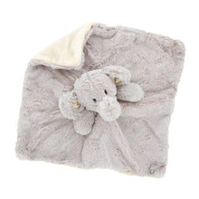 Load image into Gallery viewer, Gray Elephant Baby Security Blanket