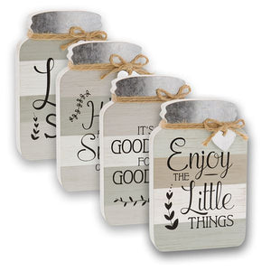 Wooden Mason Jar Signs