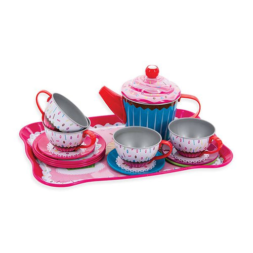 Tin Cupcake Children's Tea Set