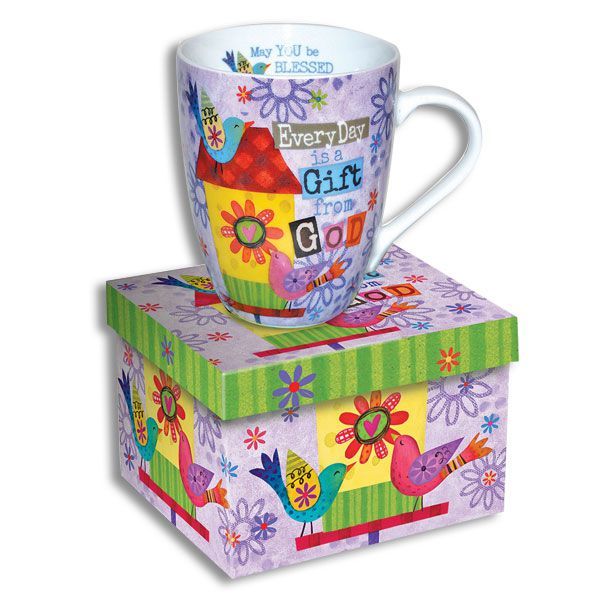 Divinity Boutique Scripture Birdhouse Boxed Mug