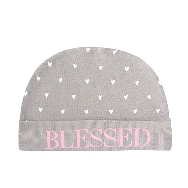 Blessed Girl Newborn Heart Baby Hat Beanie