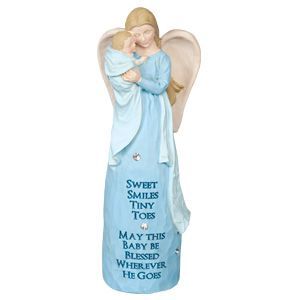 New Baby Boy Angel Figurine