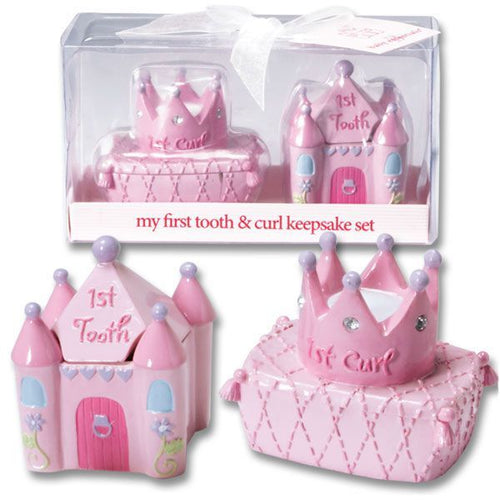 Princess First Tooth & Curl Baby Keepsake Set