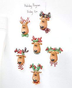 Reindeer Kitchen Magnet Set