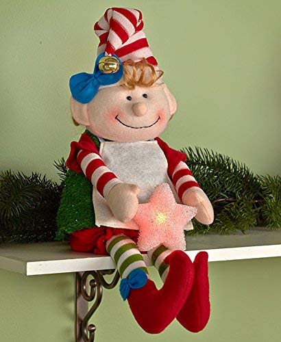 Large Lighted Dakota Boy Elf Shelf Sitter