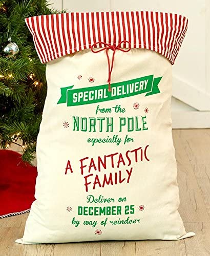 Special Delivery Oversized Fantastic Family Gift Sack Holiday Decor