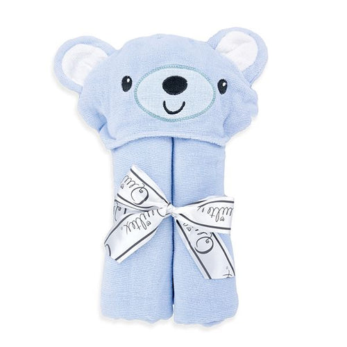 Blue Bear Baby Boy Hooded Baby Bath Towel