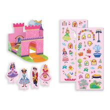 Load image into Gallery viewer, Princess Castle Sticker Kit Kids Activity Pretend Play Set Stocking Stuffer Gifts