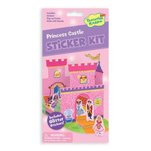 Load image into Gallery viewer, Princess Castle Sticker Kit Kids Activity Pretend Play Set Stocking Stuffer Gifts