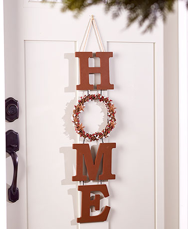 Home Wreath Door Hanger