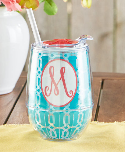 Monogram M Stemless Wine Tumbler
