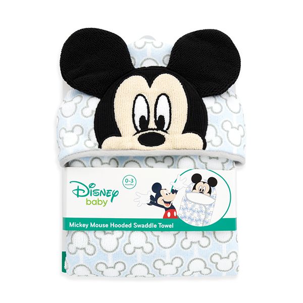 Mickey Mouse Hooded Baby Towel Blanket