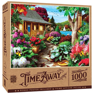 1000 Piece Puzzle - Time Away Dragonfly Garden